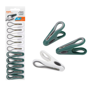 Klamerki do bielizny LOOP 10 sztuk RAVI